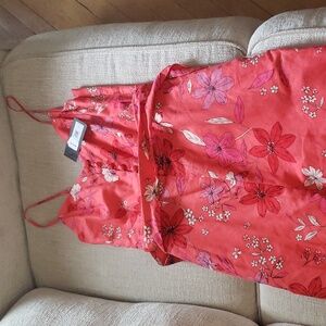 Banana Republic Jumpsuit Sz 2 New Orange/Pink